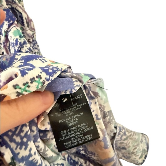 Isabel Marant Bireya Ruched Silk Mini Dress - Picture 7 of 12